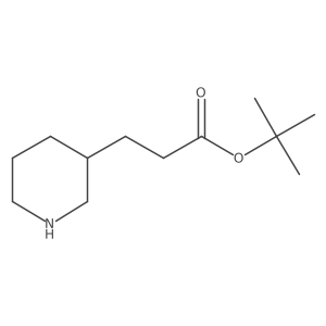 Tert-butyl 3-(piperidin-3-yl)propanoate结构式