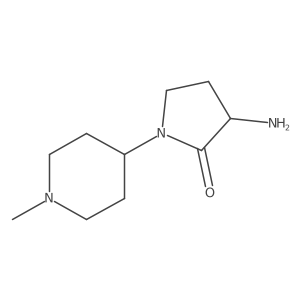 3-Amino-1-(1-methylpiperidin-4-yl)pyrrolidin-2-one结构式