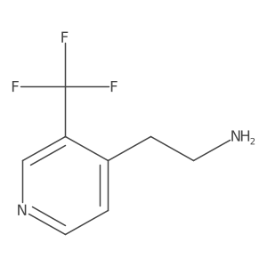2-[3-(Trifluoromethyl)pyridin-4-yl]ethan-1-amine Structure