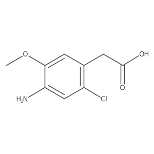 2-(4-Amino-2-chloro-5-methoxyphenyl)acetic acid Structure