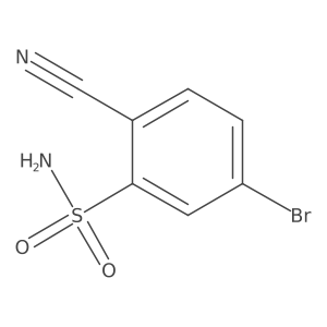 5-Bromo-2-cyanobenzenesulfonamide结构式
