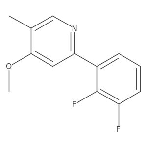 2-(2,3-Difluorophenyl)-4-methoxy-5-methylpyridine结构式