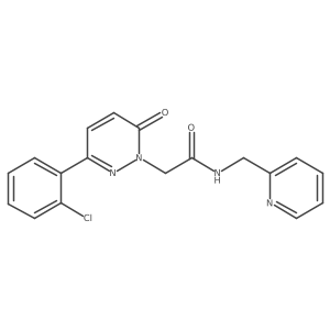 2-(3-(2-chlorophenyl)-6-oxopyridazin-1(6H)-yl)-N-(pyridin-2-ylmethyl)acetamide Structure