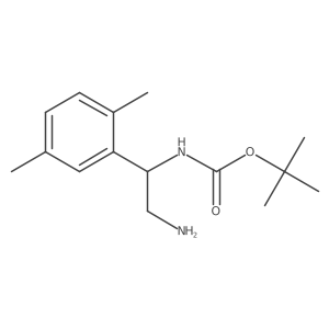 tert-butyl N-[2-amino-1-(2,5-dimethylphenyl)ethyl]carbamate Structure