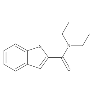 N,N-diethyl-1-benzothiophene-2-carboxamide Structure