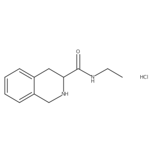 N-Ethyl-1,2,3,4-tetrahydroisoquinoline-3-carboxamide hydrochloride Structure