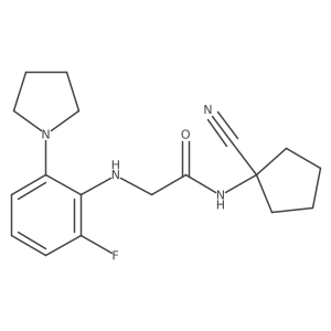 N-(1-cyanocyclopentyl)-2-{[2-fluoro-6-(pyrrolidin-1-yl)phenyl]amino}acetamide Structure