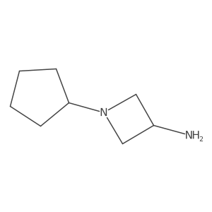 1-Cyclopentylazetidin-3-amine Structure