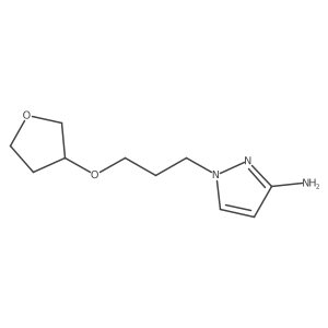 1-(3-((Tetrahydrofuran-3-yl)oxy)propyl)-1h-pyrazol-3-amine结构式