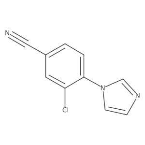 3-Chloro-4-(imidazol-1-yl)benzonitrile Structure