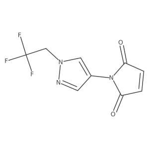 1-(1-(2,2,2-Trifluoroethyl)-1H-pyrazol-4-yl)-1H-pyrrole-2,5-dione结构式