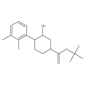 Tert-butyl 4-(2,3-dimethylphenyl)-3-hydroxypiperidine-1-carboxylate结构式