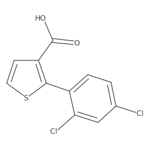 2-(2,4-Dichlorophenyl)thiophene-3-carboxylic acid结构式