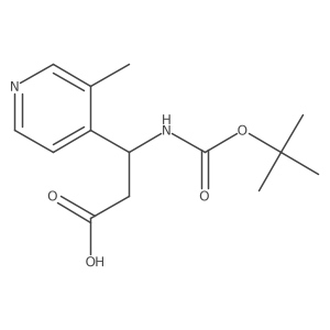 (3S)-3-{[(tert-butoxy)carbonyl]amino}-3-(3-methylpyridin-4-yl)propanoic acid Structure