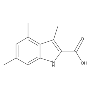 3,4,6-trimethyl-1H-indole-2-carboxylic acid Structure