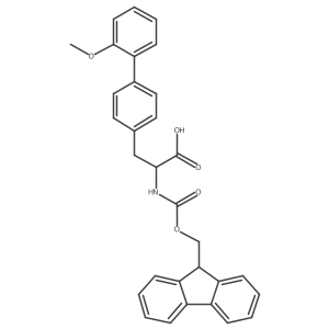 Fmoc-4-(2-methoxyphenyl)-DL-phenylalanine结构式