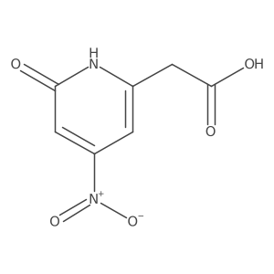 (6-Hydroxy-4-nitropyridin-2-YL)acetic acid Structure