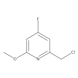2-(Chloromethyl)-4-fluoro-6-methoxypyridine Structure