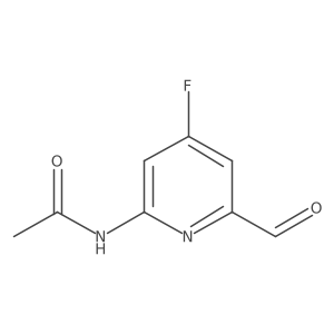 N-(4-Fluoro-6-formylpyridin-2-YL)acetamide结构式