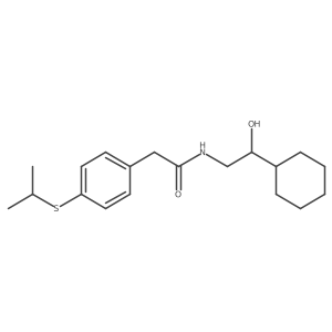 N-(2-cyclohexyl-2-hydroxyethyl)-2-(4-(isopropylthio)phenyl)acetamide Structure