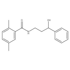N-(3-hydroxy-3-phenylpropyl)-2,5-dimethylbenzamide结构式