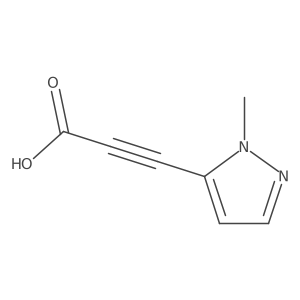 3-(1-methyl-1H-pyrazol-5-yl)prop-2-ynoic acid结构式