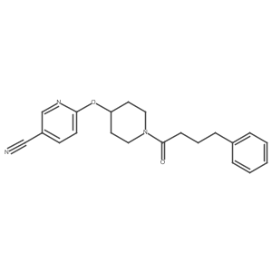 6-((1-(4-Phenylbutanoyl)piperidin-4-yl)oxy)nicotinonitrile Structure