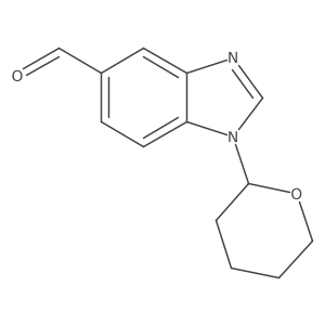 1-(tetrahydro-2H-pyran-2-yl)-1H-benzo[d]imidazole-5-carbaldehyde Structure