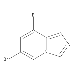 6-Bromo-8-fluoroimidazo[1,5-a]pyridine结构式