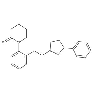 1-(2-(2-(3-Phenylpyrrolidin-1-yl)ethyl)phenyl)piperidin-2-one Structure