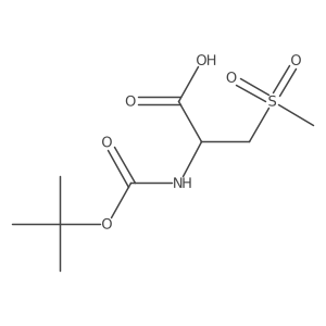 (2R)-2-{[(tert-butoxy)carbonyl]amino}-3-methanesulfonylpropanoic acid Structure