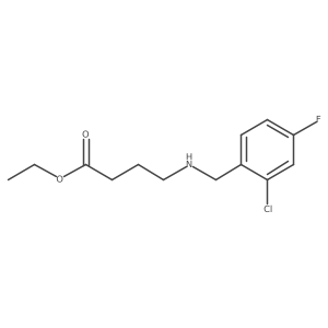 Ethyl 4-{[(2-chloro-4-fluorophenyl)methyl]amino}butanoate结构式