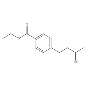 Ethyl 4-(3-hydroxybutyl)benzoate结构式