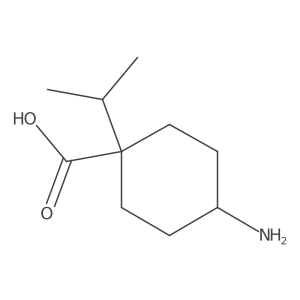 4-Amino-1-(propan-2-yl)cyclohexane-1-carboxylic acid结构式