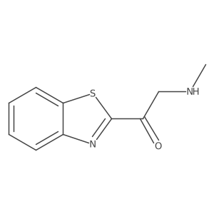 1-(1,3-Benzothiazol-2-yl)-2-(methylamino)ethan-1-one结构式