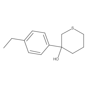 3-(4-Ethylphenyl)thian-3-ol结构式