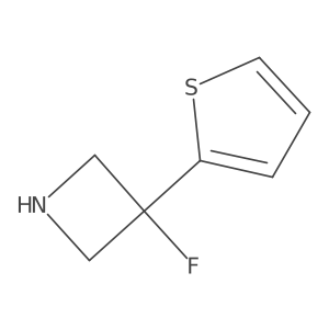 3-Fluoro-3-(thiophen-2-yl)azetidine Structure