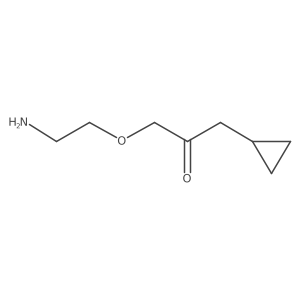 1-(2-Aminoethoxy)-3-cyclopropylpropan-2-one Structure