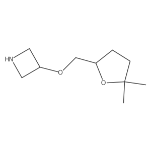 3-[(5,5-Dimethyloxolan-2-yl)methoxy]azetidine结构式