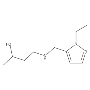 4-{[(1-ethyl-1H-pyrazol-5-yl)methyl]amino}butan-2-ol Structure