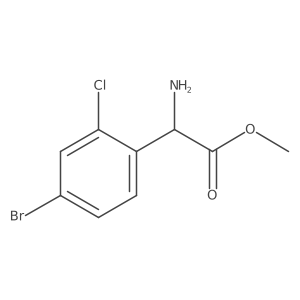 Methyl 2-amino-2-(4-bromo-2-chlorophenyl)acetate Structure