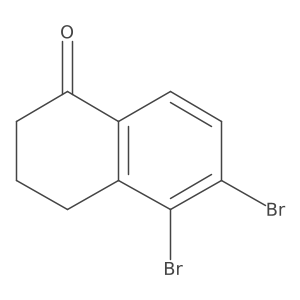 5,6-dibromo-3,4-dihydronaphthalen-1(2H)-one结构式