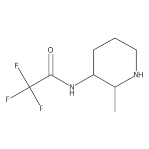 2,2,2-Trifluoro-N-[2-methylpiperidin-3-yl]acetamide结构式