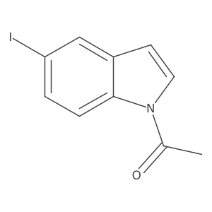 1-(5-Iodo-1H-indol-1-yl)ethanone结构式