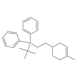 Tert-butyl((4-methylcyclohex-3-en-1-yl)methoxy)diphenylsilane Structure