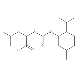 ((((1R,2S,5R)-2-Isopropyl-5-methylcyclohexyl)oxy)carbonyl)-D-leucine结构式
