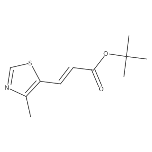 tert-butyl (2E)-3-(4-methyl-1,3-thiazol-5-yl)prop-2-enoate结构式