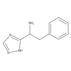 2-phenyl-1-(1H-1,2,4-triazol-5-yl)ethanamine结构式