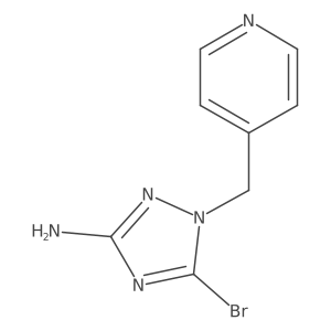 5-Bromo-1-[(pyridin-4-yl)methyl]-1H-1,2,4-triazol-3-amine Structure