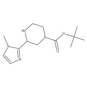 tert-butyl 3-(1-methyl-1H-imidazol-2-yl)piperazine-1-carboxylate结构式